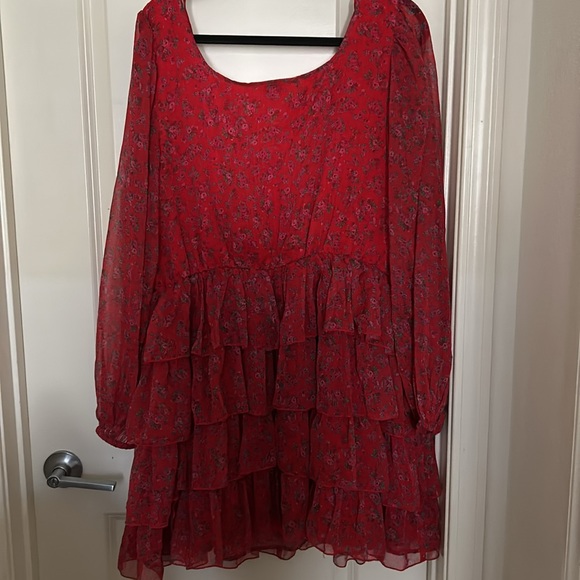 NWOT ASOS Miss Selfridge Rara Chiffon Mini Dress - Picture 9 of 9
